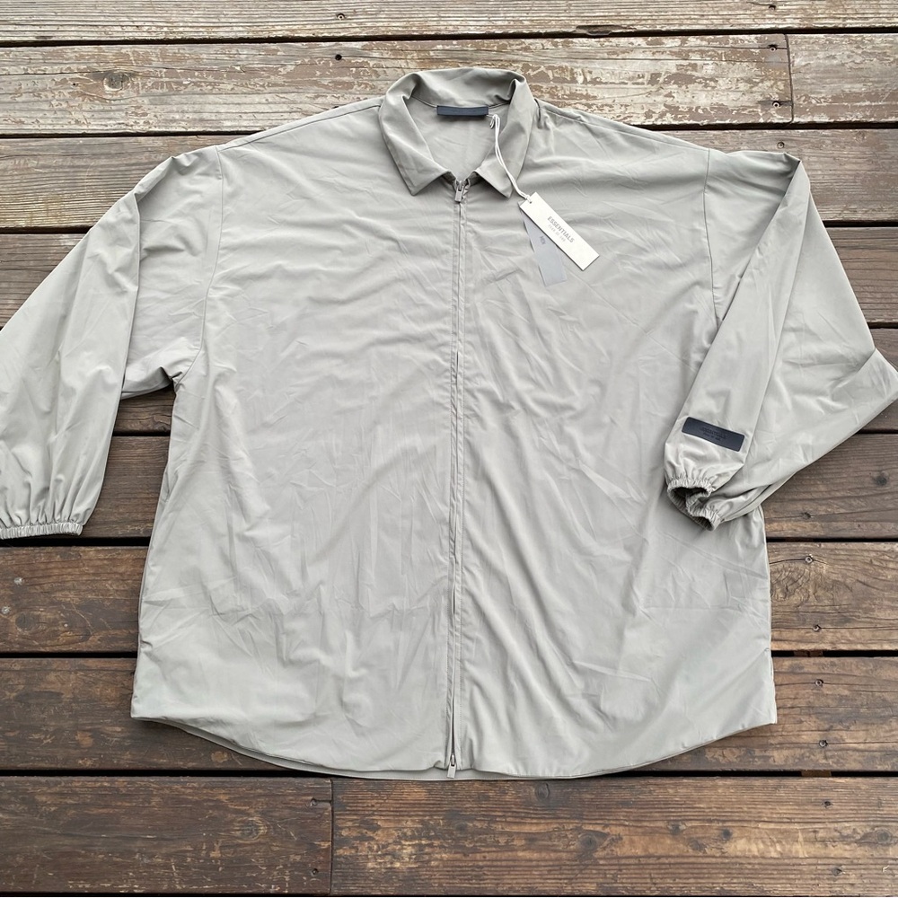 Essentials fear of god light weight jacket zip up